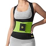 HOT SHAPERS Cami Hot with Waist Trainer – Women’s Slimming Body Shaper – Vest – Corset for Weight Loss, Trimming Tummy, Workouts, Saunas, and Hourglass Figure – Stomach Shaping (X-Small, Green)