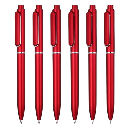 Stylos rétractables PATIKIL encre noire 0,5mm | Évitez les bavures grâce au séchage rapide (6pcs)