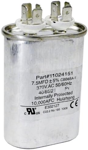 Hayward HPX11024151 7-1/2 Uf Fan Run Capacitor Replacement for Hayward Heatpro Heat Pump