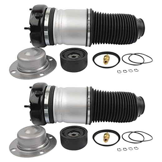 Bisenya 2 pezzi Sospensione pneumatica con puntone a sospensione Di fronte 4F0616039 4F0616040 compatibile con A6 C6 A.v a n.t Anteriore Sinistro Destro