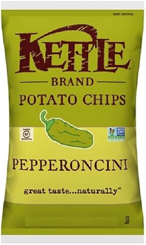 Kettle Brand Pepperoncini Kettle Potato Chips, 7.5 oz. Bags (4-Pack)