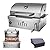 Built In Charcoal Grills Outdoor Kitchens,28-Inch Stainless Steel Charcoal bbq Grill Built In with Liftable Charcoal Tray,Insulated Hood, Temperature Gauge and Rain Fabric cover (Round Lid)