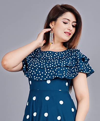 Image of Women's Polka Dot Fit and Flared Royon Dress
