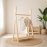 smartwood Perchero de Pie TIPI L 120x83x36 cm - Burro Ropa Montessori en...