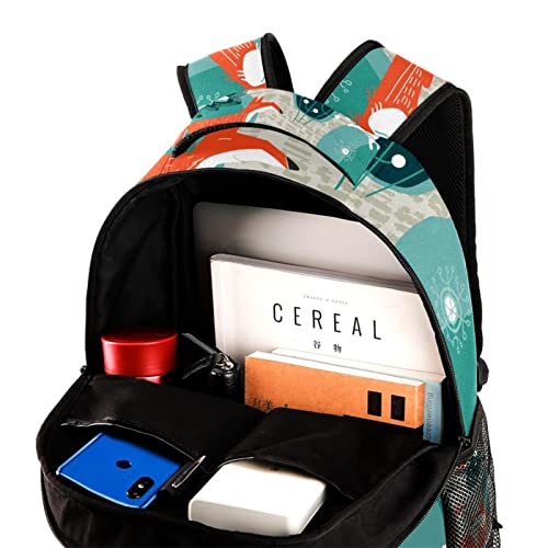 Sac à dos de voyage Leisure Campus orange medium avec porte-bouteille pour le quotidien