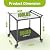 NUUK Outdoor Grill Cart on Wheel 32" x 32", Stainless Steel Pizza Oven Table with Double-Shelf, Rolling Countertop Kitchen Food Prep Cart for Backyard, Garden, Restaurant