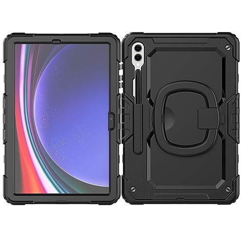 Coque Samsung Galaxy Tab S9 Plus antichoc idéale pour travailler en déplacement avec béquille
