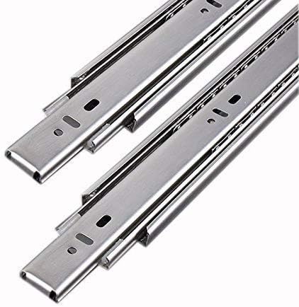 XADAX Ball Bearing Slide Systems/Drawer/Telescopic Channel Set (28" - 700 MM,45 Kg Capacity, Silver)