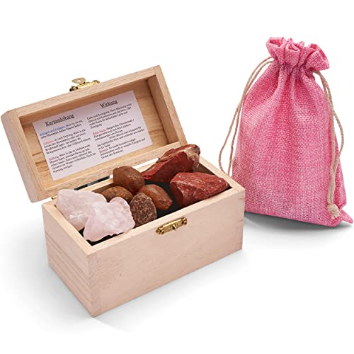 Liebe und Zuneigung | 100% Natursteine | Premium Wassersteine | Deine Heilstein Edelsteinwasser...