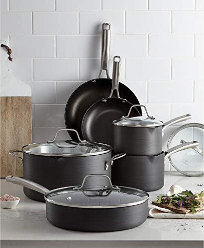Calphalonclassicnonstickcookwareset10piecegrey1945597 Urban Country Home Decor Calphalon classic nonstick cookware set 10 piece grey 1945597 urban country home decor
