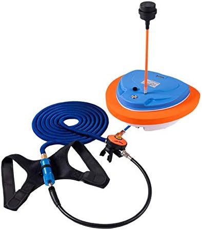 AQUAROBO Diving Ventilator, Portable Rechargeable Scuba Diving Tank, Waterproof Air Compressor with 39 ft Hose & Diving Breathing Regulator Octopus Hookah with Mouthpiece