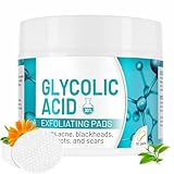 ARCHIDATE 30% Glycolic Acid Pads, Glycolic Acid Exfoliating Pad With Natural Extracts, Reduce Dark Spots, Acne and Blackheads, Improve Rough Pores, Oil Control, Smooth Fine Lines, 50 Pads
