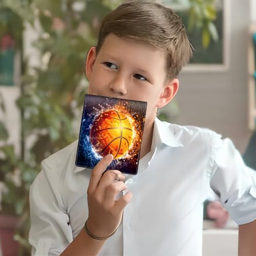 Image of Boys Wallet for Kids, Cool Kids Wallet for Boys Ages 8-10 9-12 11-15, Funny Basketball Leather Bifold Rfid Blocking, Coin Pocket Id Window for Teen Men Youth Guys Birthday Christmas Gifts