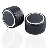 Gekufa Rear Radio Knobs Compatible with 2007-2013 Chevy Tahoe Chevrolet Silverado GMC Acadia Sierra Escalade Buick Enclave Yukon Cadillac-Radio Audio Volume Control Knob Replacements GM 22912547
