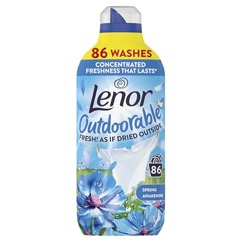 Lenor Outdoorable Fabric Conditioner 86 Washes 1.204l Spring Awakening Ultra Concentrated Freshness