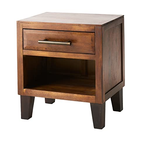 Christopher Knight Home Luna Acacia Wood Night Stand, Brown Mahogany #TOP9