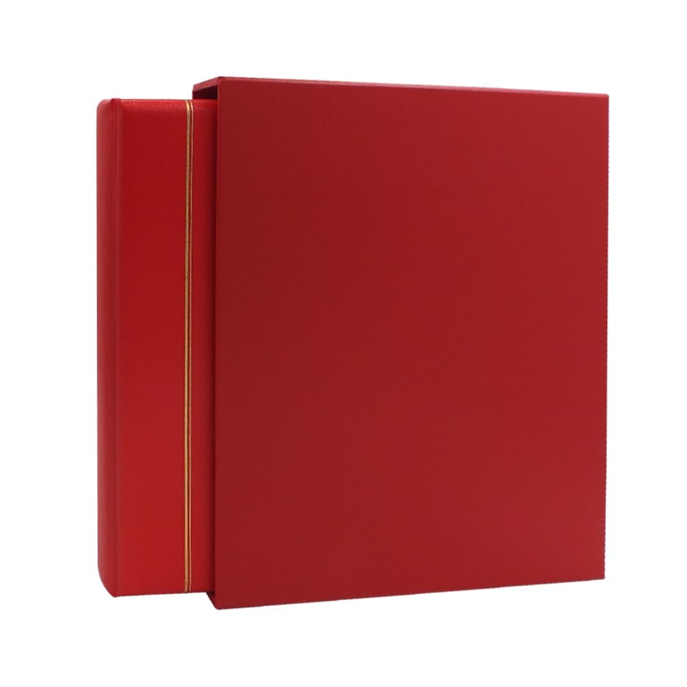 SAFE 704-2 Raccoglitore ad anelli Marocco rosso per francobolli