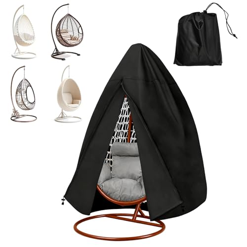Blueshyhall Housse de protection imperméable pour fauteuil suspendu, panier suspendu, balançoire, en tissu Oxford 210D, housse de protection, balançoire à...