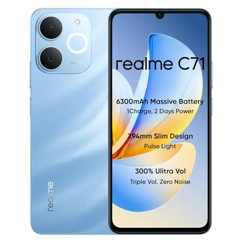 realme C71 4G Smartphone 6GB+128GB,6.745 inch Screen, 90Hz Eye Co...