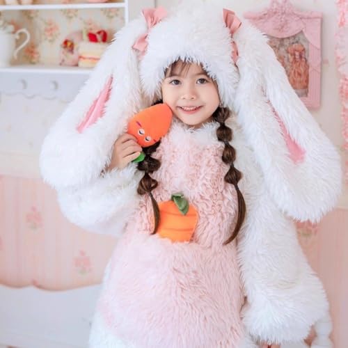 Disfraz de Conejo Rosa para Niñas miniatura 2