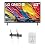 LG 43QNED82AUA 43 Inch QNED AI 4K Smart TV with a Walts TILT-MOUNT-43-90 Large/XL Tilt Mount and Amber Protection 3-Outlet-Surge Surge Protector (2025)