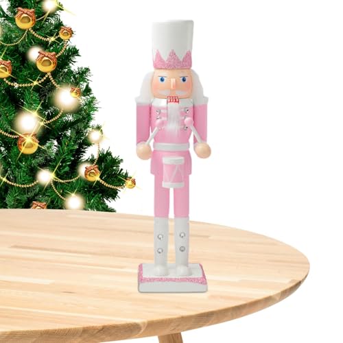 Handbemalte rosa Nussknacker - 30 cm / 11,8 Zoll Festlichkeit...