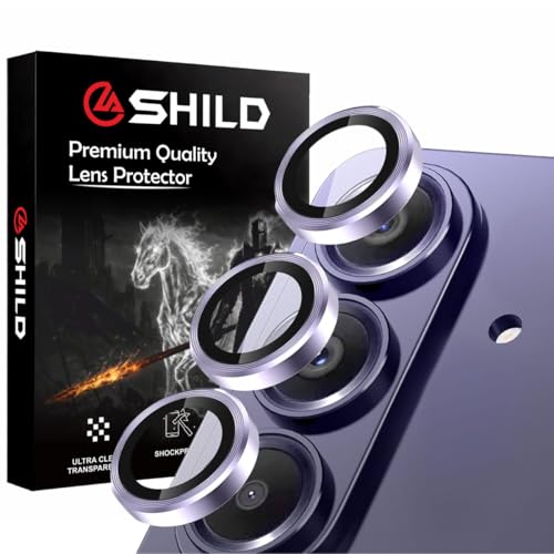 Image of SHILD Camera Lens Protector for Samsung Galaxy S26 / S26 Plus (Purple) | 9H Tempered Glass | Ultra Clear HD | Scratch Resistant | Case Friendly | Easy Installation (1 Pack)