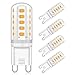 Produktbild Eco.Luma G9 LED Lampen Warmweiß 5W Ersatz 28W 33W 40W Halogenlampen 420LM, 3000K G9 LED Leuchtmittel Birnen, Kein Flackern, Nicht Dimmbar, AC 220-240V 4er Pack