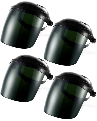 Image of Tellegloww 4 Pack Welding Face Shield, Safety Mask for Grinding