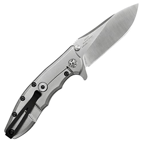Zero Tolerance 0562CF Hinderer Slicer Folding Knife; 3.5” CPM-20CV Stonewashed and Satin Steel Blade, Carbon Fiber Front Handle, KVT Ball-Bearing Opening, Frame Lock and Reversible Pocketclip; 5.5 OZ, Black - Image 2