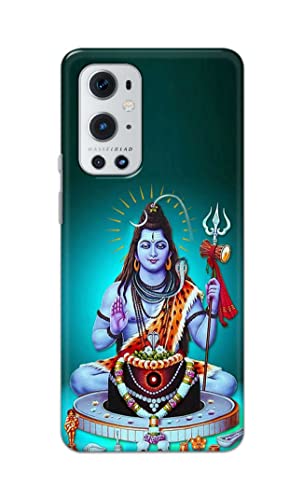 Image of Printed Hard Back Cover Case for OnePlus 9 Pro Back Cover (Lord Shiva) -1803