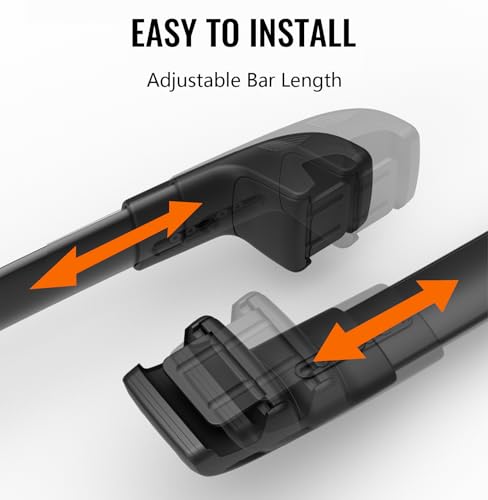 Image of 330lbs Lockable Roof Rack Cross Bars Compatible with Chevrolet Chevy Traverse 2022 2023 2024 2025 2026, Aluminum Roof Rails Crossbar for Rooftop Cargo Luggage Kayak Canoe Snowboard Rack
