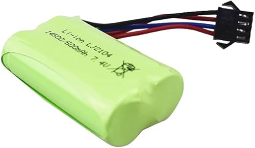 Miniatura 3 de 2 unids 7.4 V 500 mAh batería de litio para EC16 control remoto Off Road piezas de batería de litio del coche