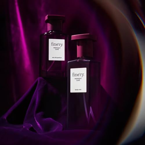 Image of Fine'ry Jasmine Gourmand Hair + Body Fragrance Mist Spray for Women - Midnight Cafe - Bold, Floral Scent with Creme de Cafe, Jasmine Absolute & Patchouli, Long-Lasting, Gift for Her (5 Fl Oz)