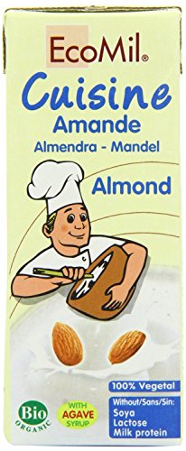 Ecomil Organic Cuisine Chef crema de almendras 200 ml (Paquete de 2)