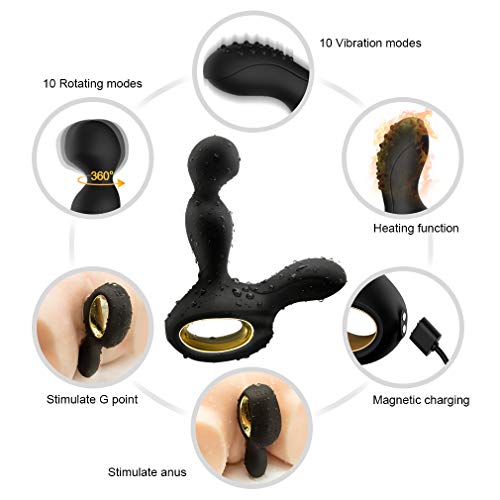 Male Prostata Massager Waterproof G-Stimulátor Personal Massor with Silent Six Toys for Man