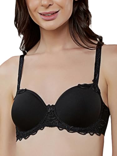 Image of Triumph Modern Finesse Bra For Women Wired Padded Spacer Cup Bra Seamless Breathable T-Shirt Bra Elegant Embroidery Full Coverage Lingerie Innovative Big Cup Support Pack Of 1
