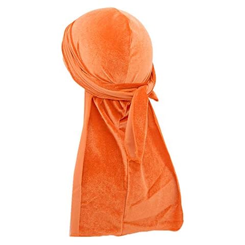 Treer Velvet Durag Cap for Waves Cover