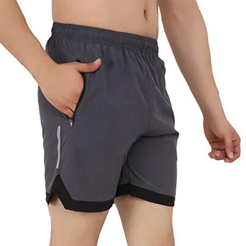 Image of NEVER LOSE Men's Lightweight Performance Training Shorts with Quick-Dry Fabric for Running, Gym and Everyday Workouts