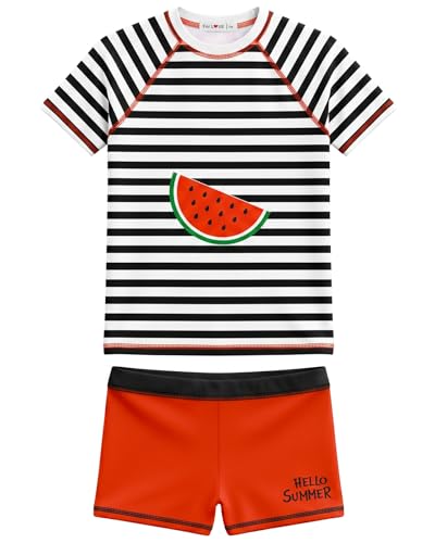 Image of weVSwe Girls Rash Guard Set 2-Piece UPF 50+ Sun Protection Swimsuit 2T-14 Years