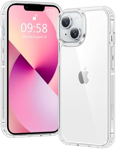 Voyahülle Hülle für iPhone 13 Mini Hülle, Anti-Vergilbung Transparent Handyhülle Stoßfest Schutzhülle, Premium Kratzfeste Case für iPhone 13 Mini - Durchsichtig