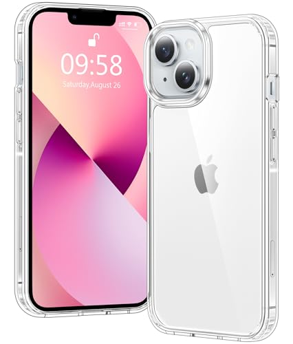 Voyahülle Clear Case for iPhone 13 Mini Ultra Thin Shockproof TPU Cover Anti-Yellowing Crystal Clear Phone Case for Apple iPhone 13 Mini - Clear