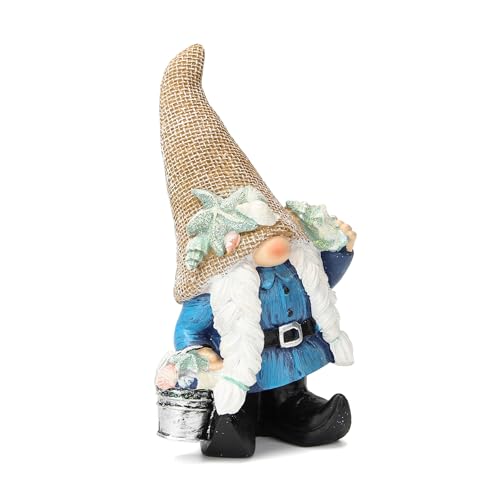 Leekung 60022009C Gnome Statue Garden Decor - Ocean Gnome Figurine For Patio Lawn Yard Backyard Outdoor Indoor Home Decoration,Summer Gnomes thumb #6