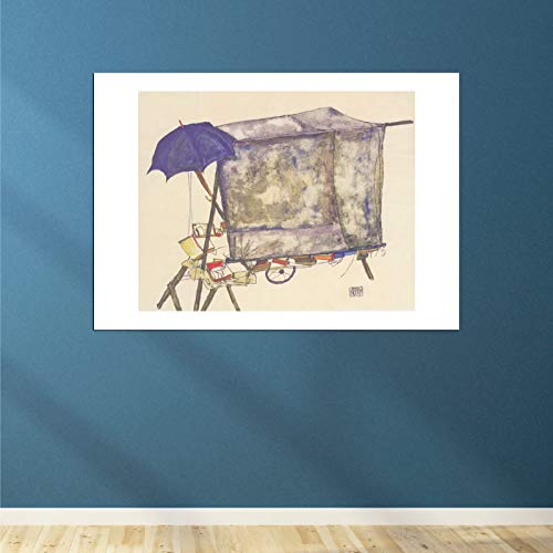 Affiche Egon Schiele Marktstand 1914 en format extra large sans cadre