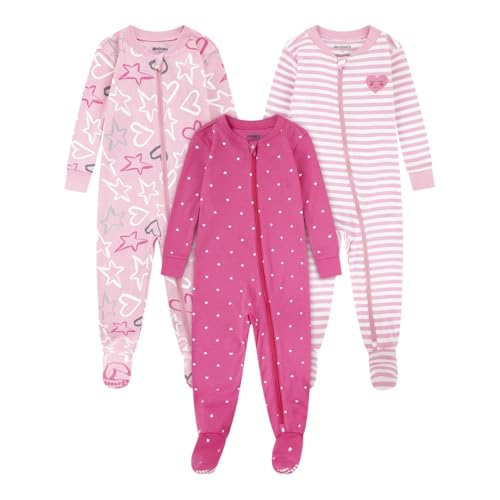 HUGGIES baby-boys 3-pack Footed Coverall Pajamas - Main Image