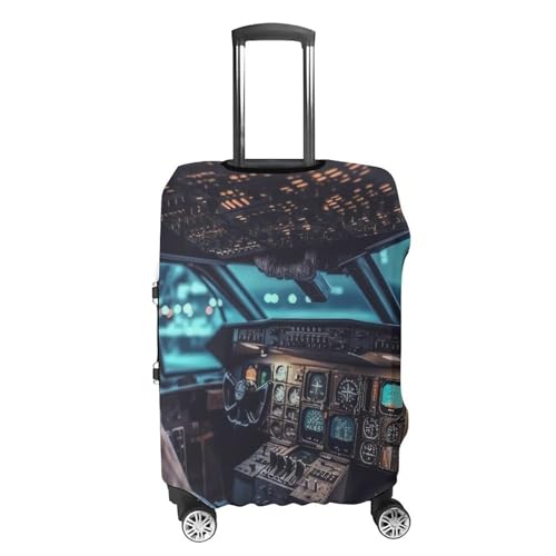 Airplane Luggage Cover Travel Suitcase Covers for Luggage Elastic Carry on Luggage Covers for Suitcase Tsa Approved Washable Luggage Sleeve Protector Fits 18-32 Inch M4