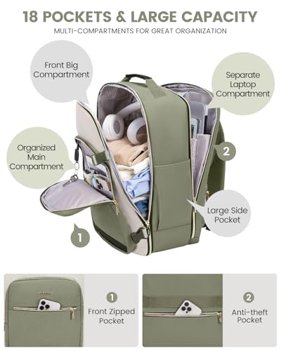 LOVEVOOK 40L Travel Backpack for Women & Men の商品画像 3