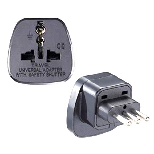 10pcs/lot with Safety Door UK/AU/US/EU to Italy Home Use Adaptor Tourism Universal Travel Power Plug Converter Electrical Socket