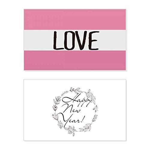 Tarjeta conmemorativa de año nuevo de apoyo transgénero LGBT Love