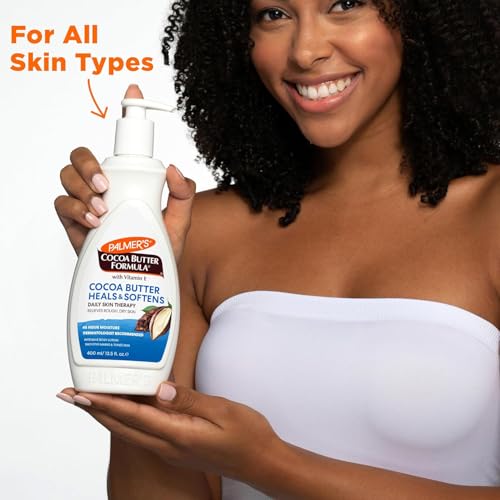Palmer's Cocoa Butter Formula Daily Skin Therapy Cocoa Butter Body Lotion for Dry Skin, Hand & Body Conditioner, Pump Bottle,13.5 Oz (Pack of 3) - Image 5